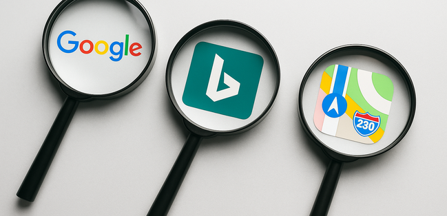 Business Listings on Google Bing Apple