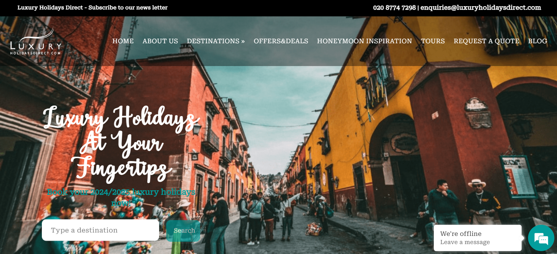 Luxury Holidays Direct - Travel Website